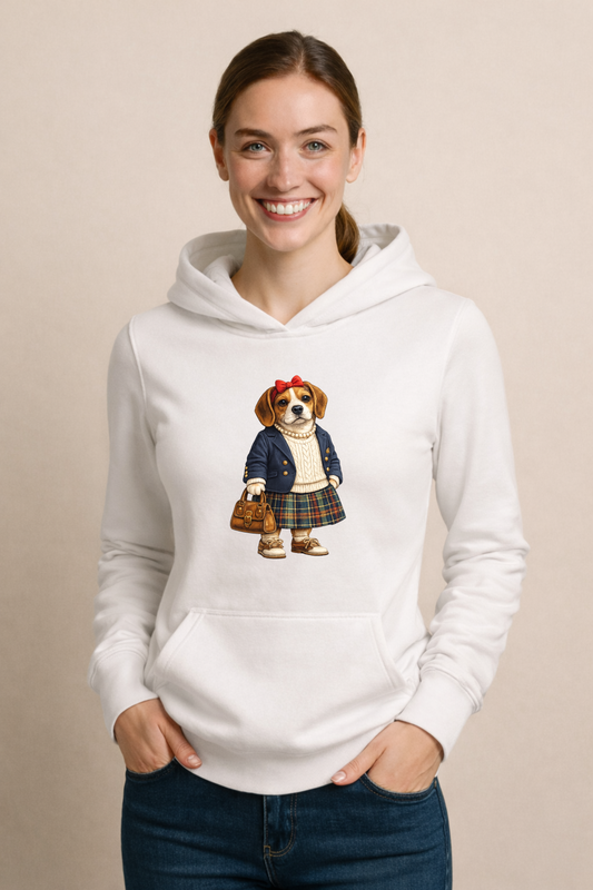 Preppy Beagle Women’s Hoodie