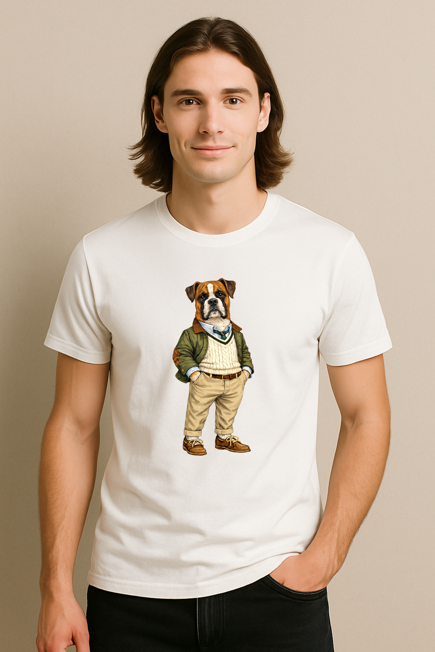 Preppy Boxer Men’s Tee Shirt