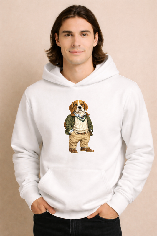 Preppy Beagle Men’s Hoodie