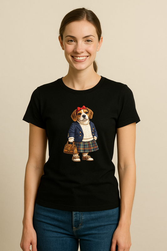 Preppy Beagle Women’s Tee Shirt