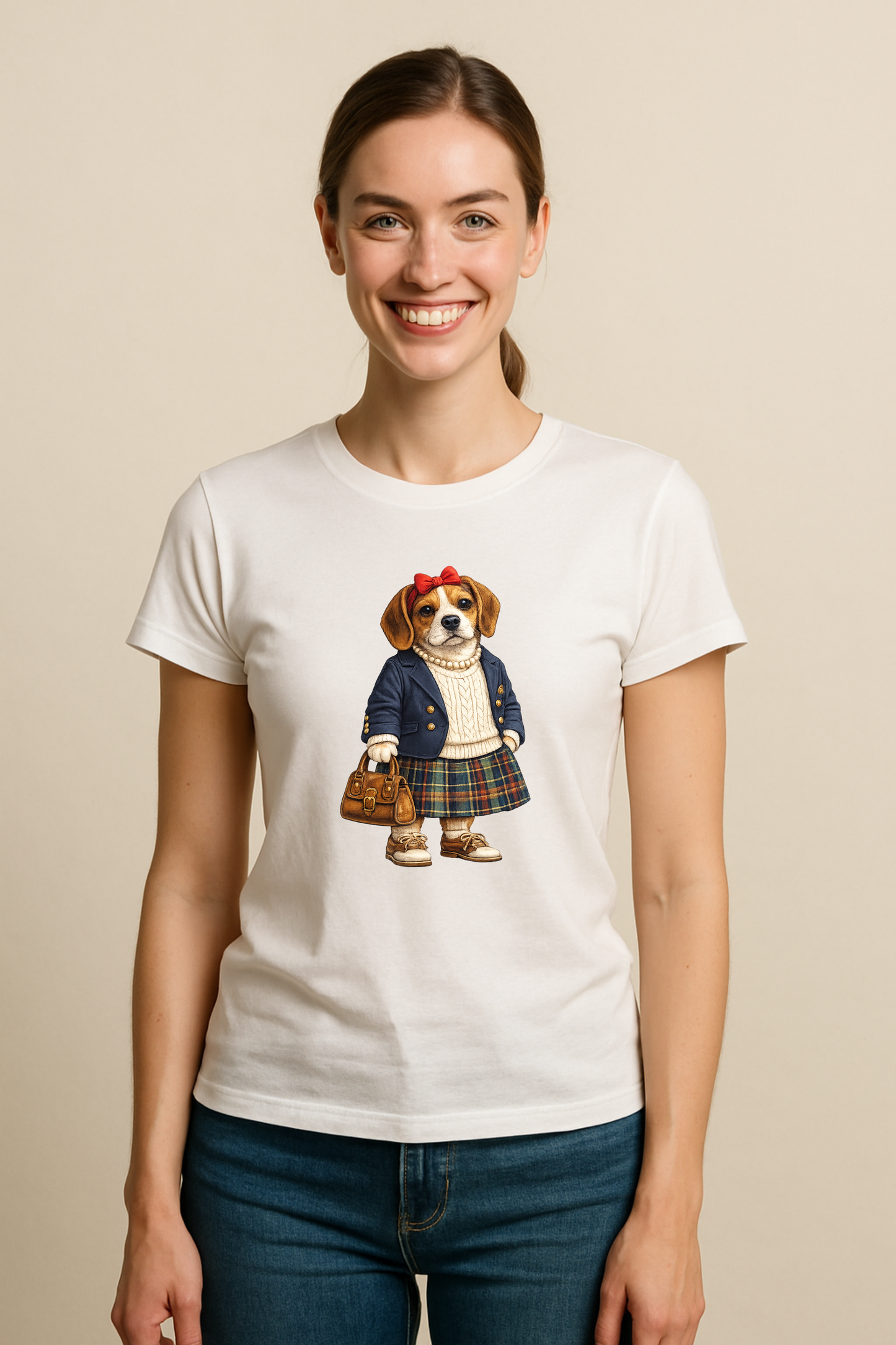 Preppy Beagle Women’s Tee Shirt