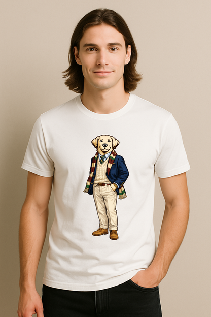Preppy Labrador Retriever Men’s Tee Shirt